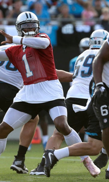 Panthers QB Newton shakes off rust, returns to practice